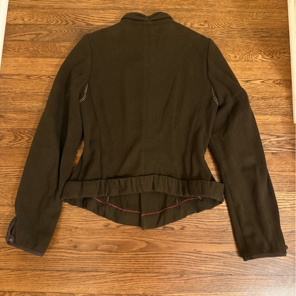 Rare Marithé + François Girbaud Brown Wool Button-up Jacket - Picture 2 of 6